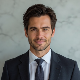 Corporate headshot for business presentations